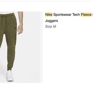 Nike Sportswear Tech Fleece Men's Joggers Medium